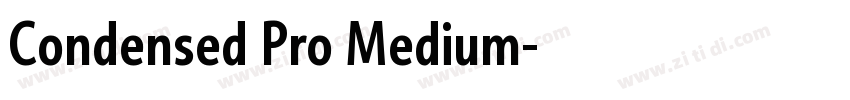 Condensed Pro Medium字体转换